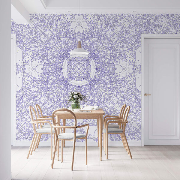 Μπλε και λευκό μοτίβο