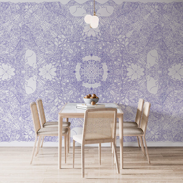 Μπλε και λευκό μοτίβο