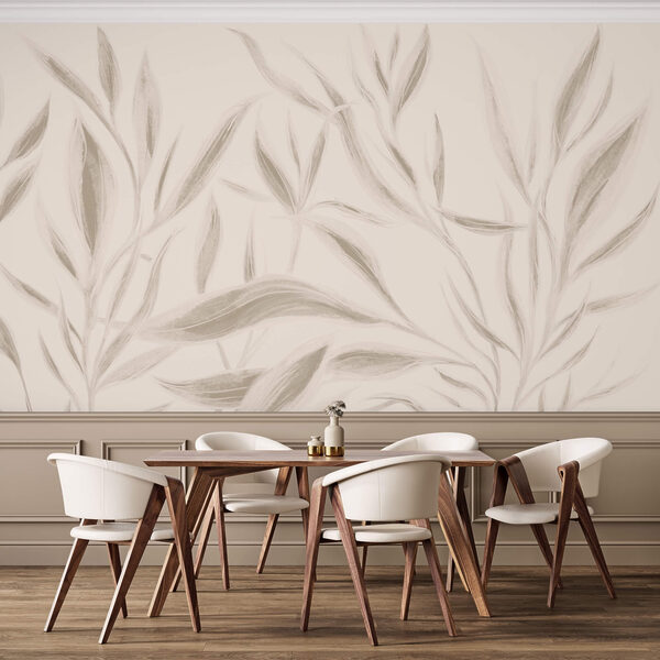 Λεπτά φύλλα σε απαλό φόντο