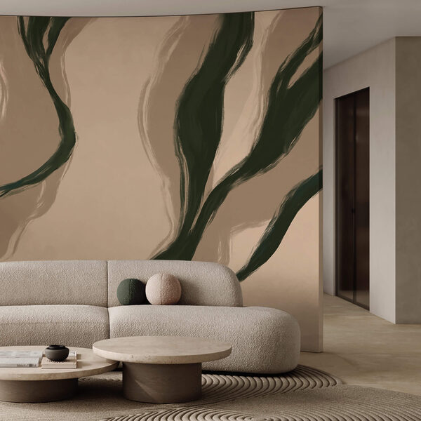 Οργανικές γραμμές σε απαλές αποχρώσεις