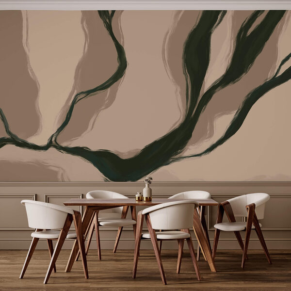 Οργανικές γραμμές σε απαλές αποχρώσεις