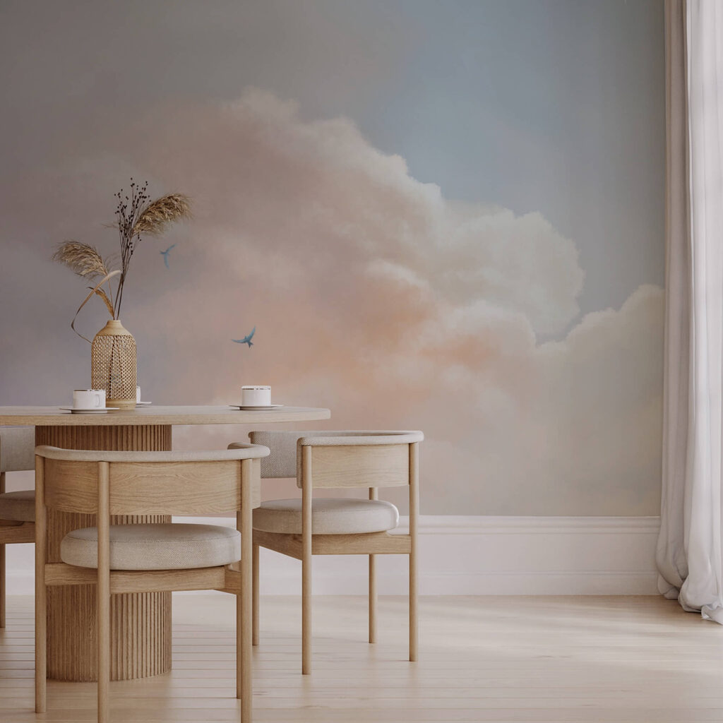 Πουλιά που πετούν στον ουρανό