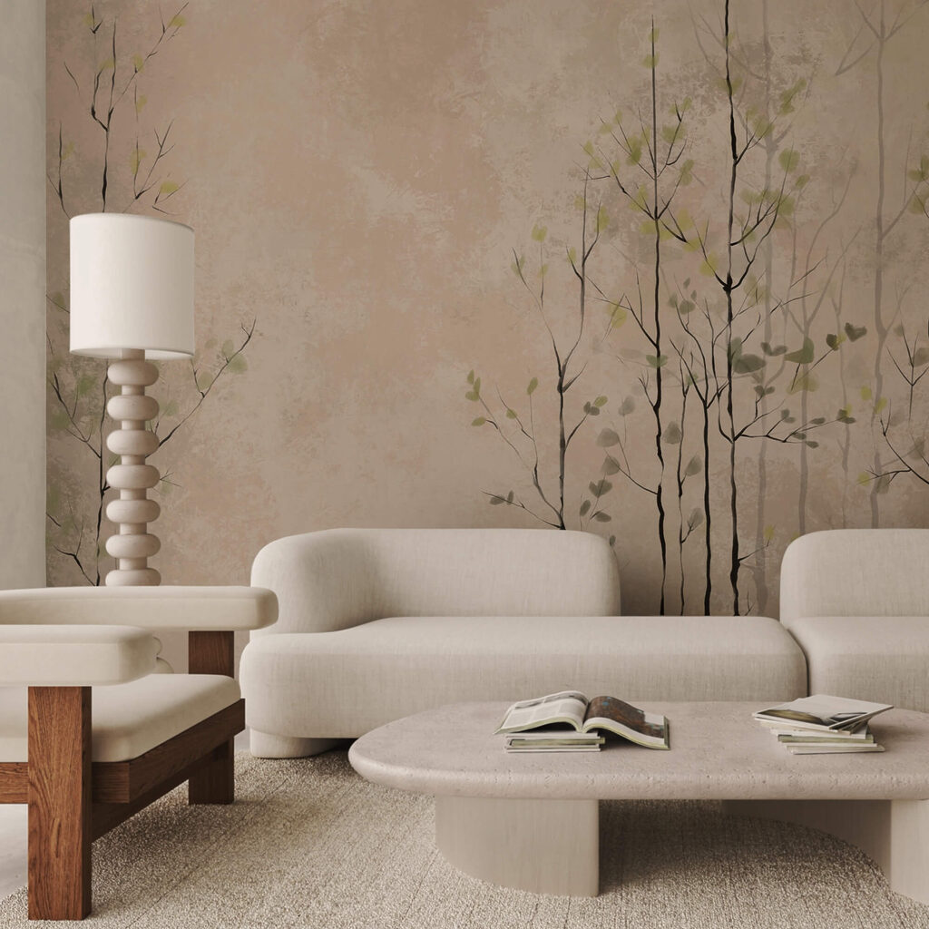 Ομάδα δέντρων με φύλλα