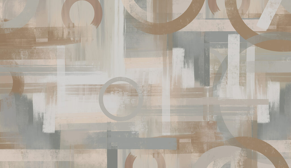 Painting of circles and lines