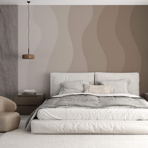 Ταπετσαρίες Ταπετσαρίες Αρμονικά κύματα απαλών χρωμάτων (Κωδικός προϊόντος: t00369)