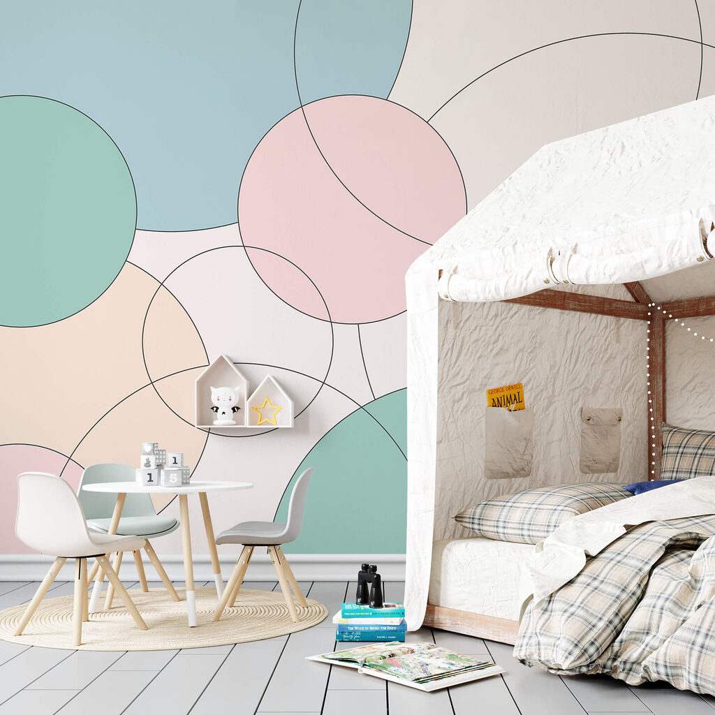 Μοτίβο κύκλων και φύλλων