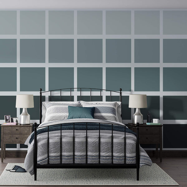 Ταπετσαρίες Ταπετσαρίες Γκρι τετράγωνα με μαύρα τετράγωνα (Κωδικός προϊόντος: t00374)