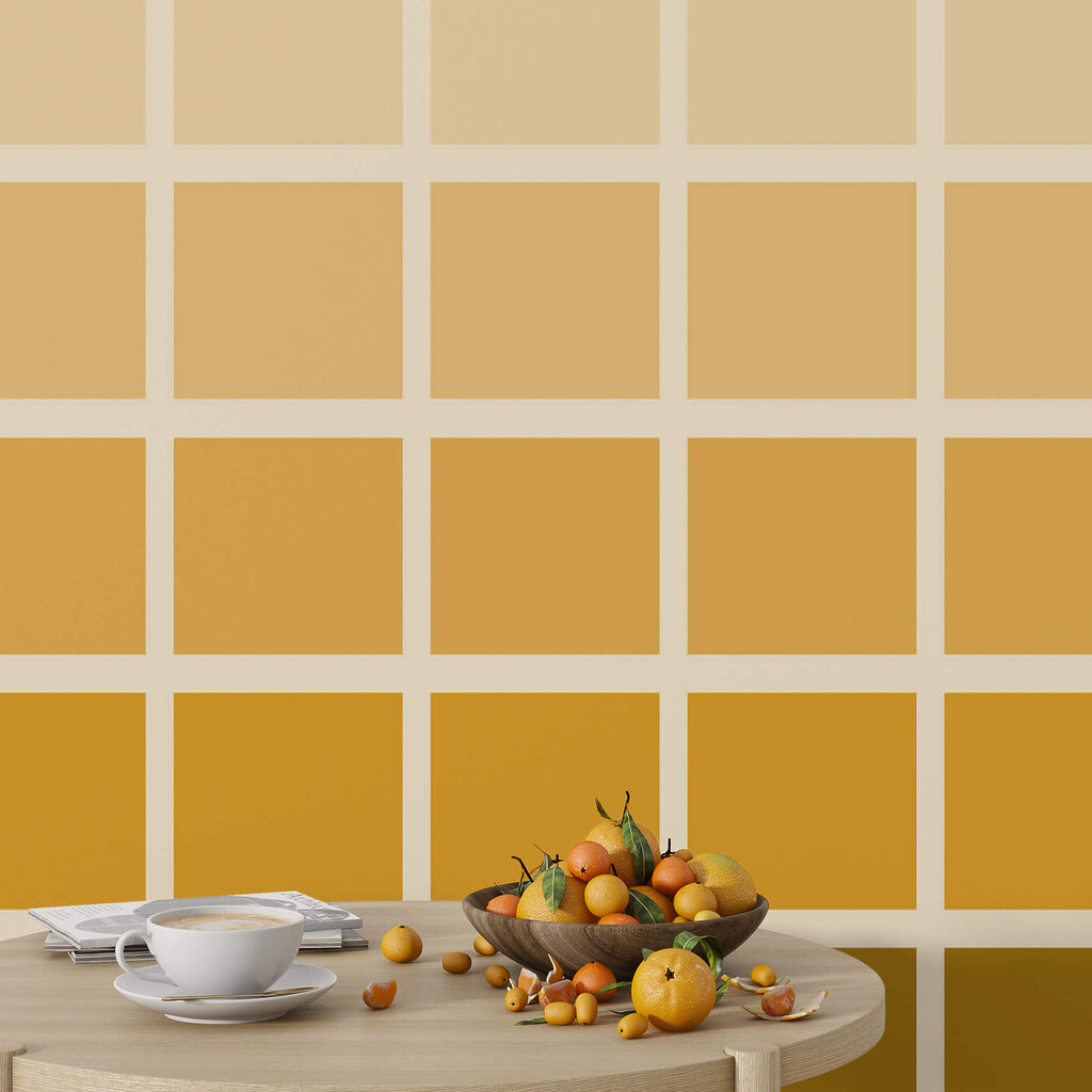 Κίτρινα και καφέ τετράγωνα