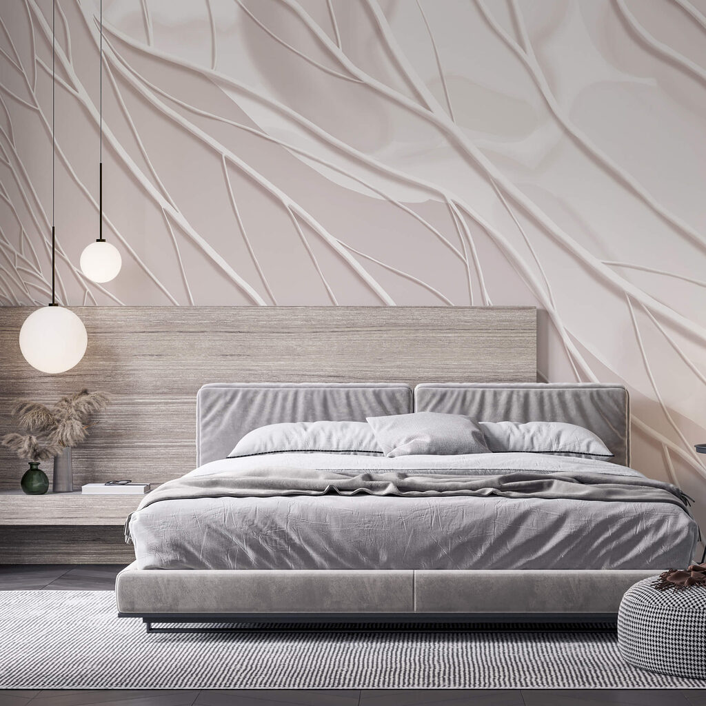 Λευκές γραμμές σε λευκή επιφάνεια