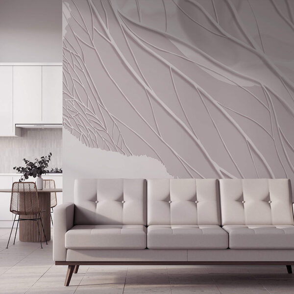 Λευκές γραμμές σε λευκή επιφάνεια