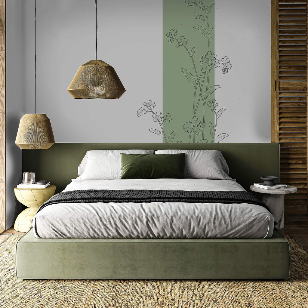 Σχέδιο λουλουδιών και φύλλων