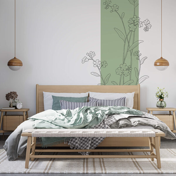 Σχέδιο λουλουδιών και φύλλων