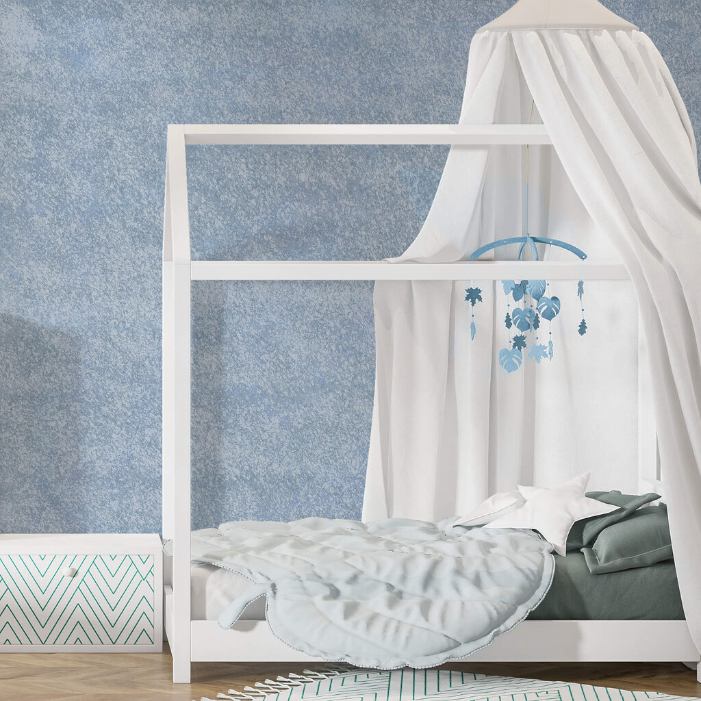 Μπλε και λευκή επιφάνεια με στίγματα