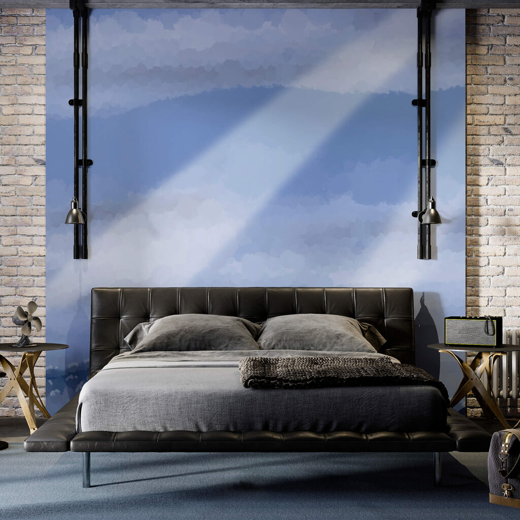 Σύννεφα και ακτίνες φωτός στον ουρανό