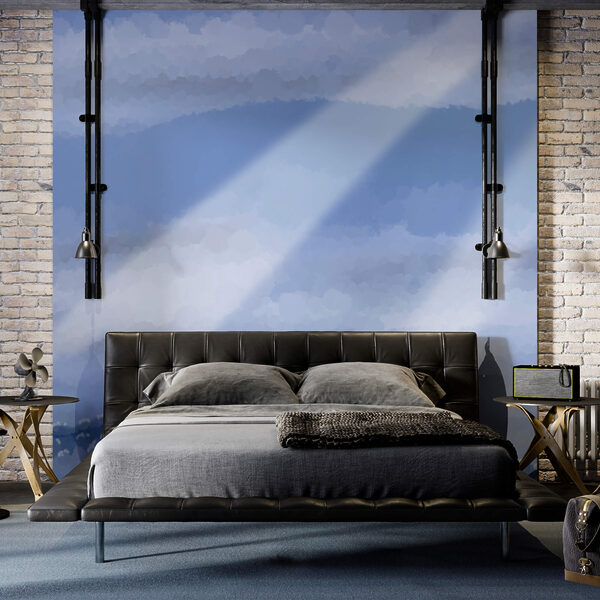 Σύννεφα και ακτίνες φωτός στον ουρανό