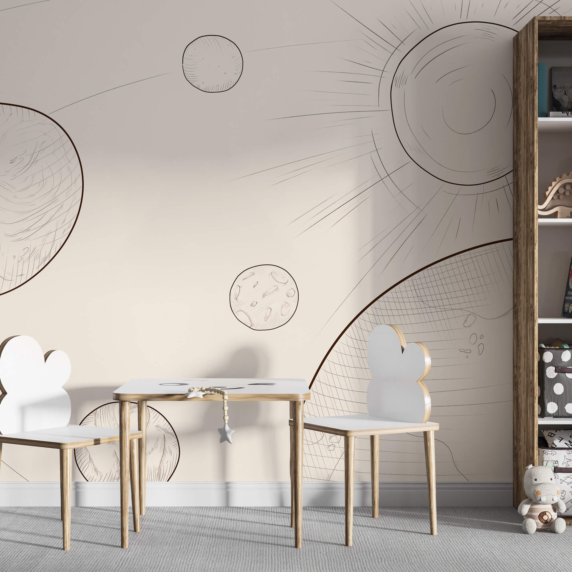 Σχέδιο του ήλιου και της γης