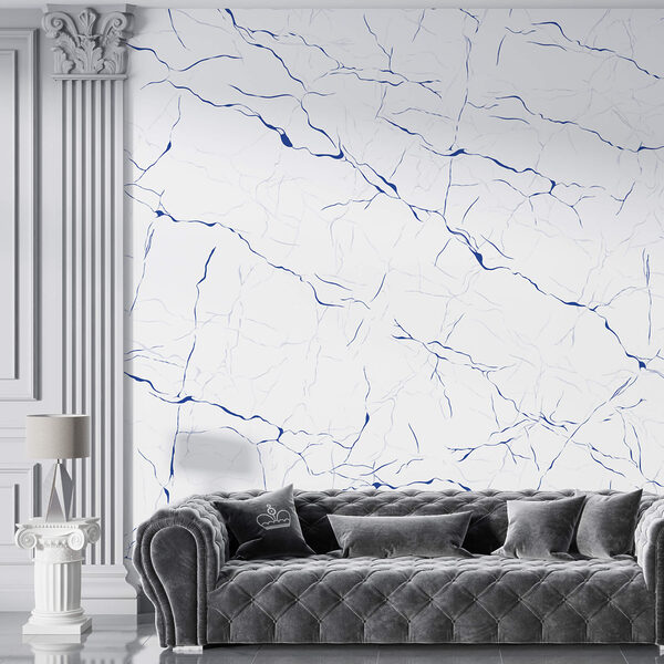 Λευκή επιφάνεια με μπλε γραμμές