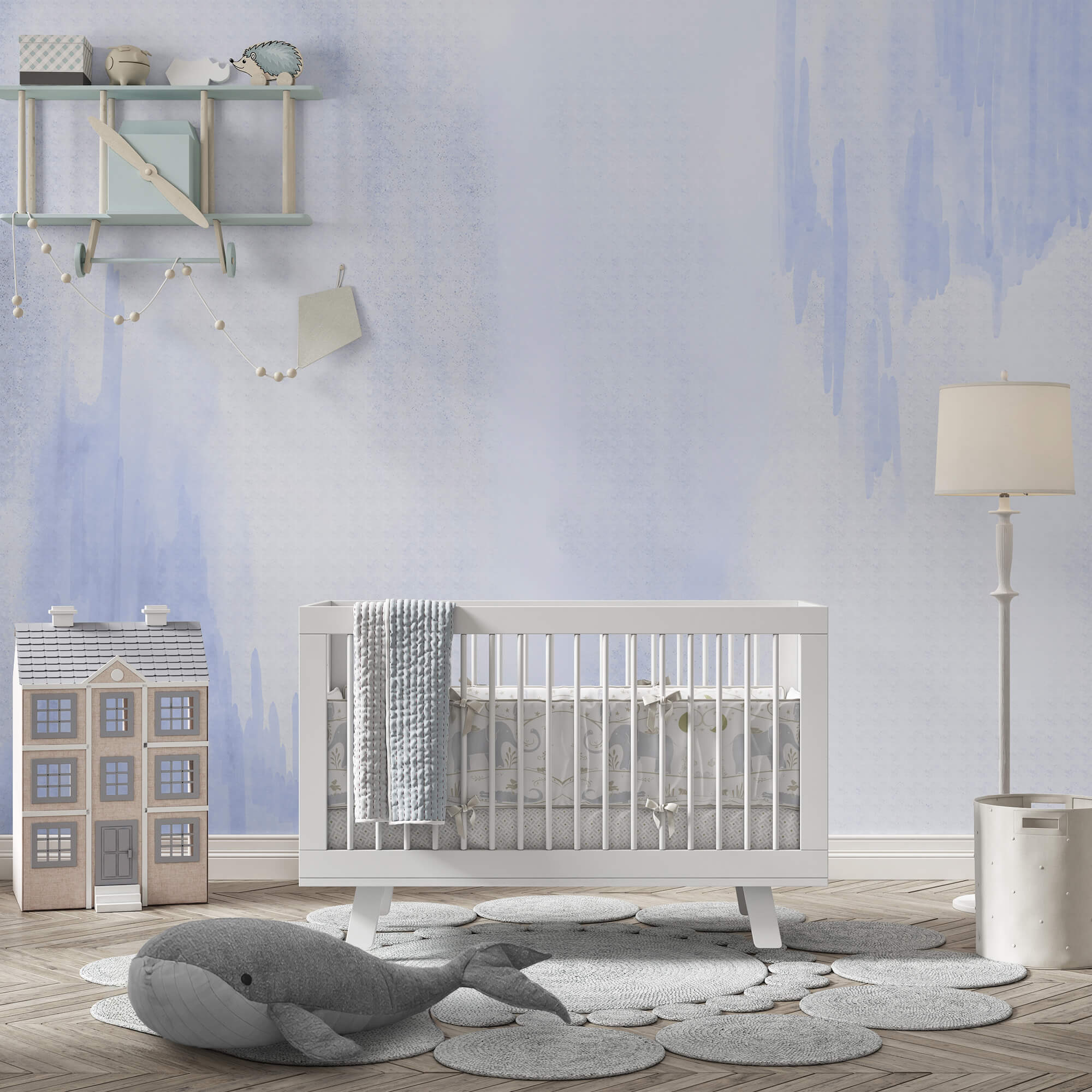 Λευκό και μπλε φόντο