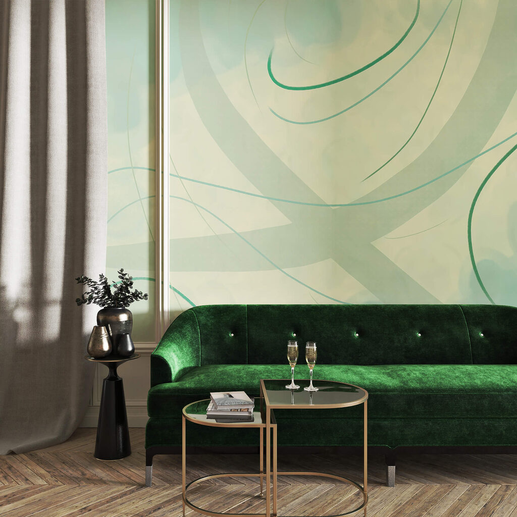 Απαλές σπείρες χρώματος και φόρμας