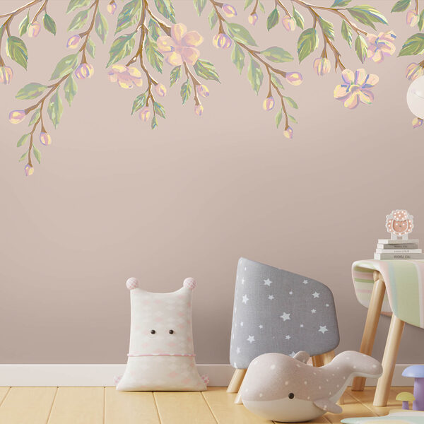 Λεπτό floral σχέδιο σε απαλό φόντο