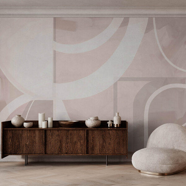 Αφηρημένα σχήματα σε απαλά παστέλ χρώματα