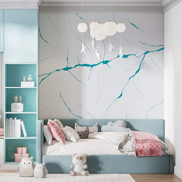 Μπλε γραμμές σε λευκή επιφάνεια