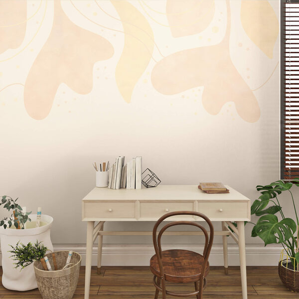 Ταπετσαρίες Ταπετσαρίες Απαλά παστέλ φύλλα σε απαλό φόντο (Κωδικός προϊόντος: t00428)