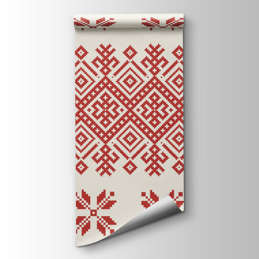 Red and white pattern