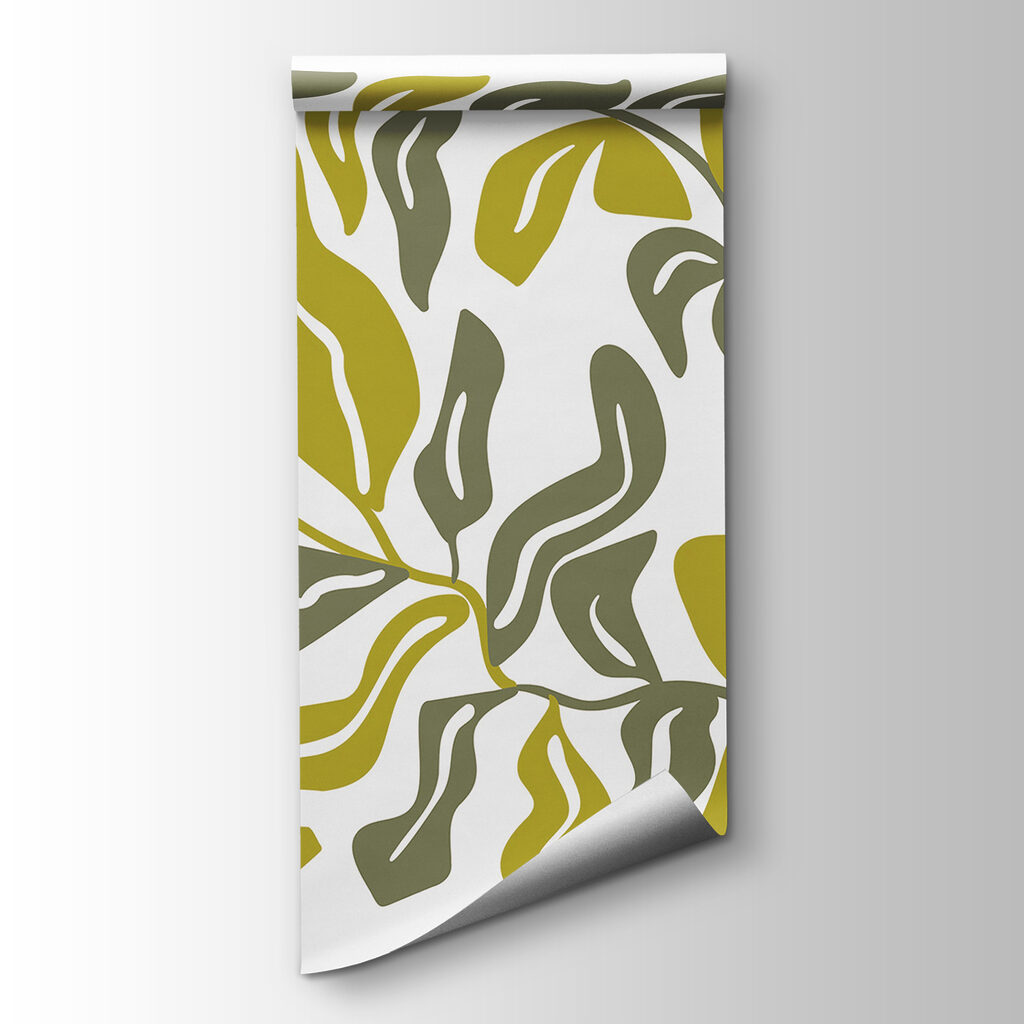 Drawing of leaves and flowers