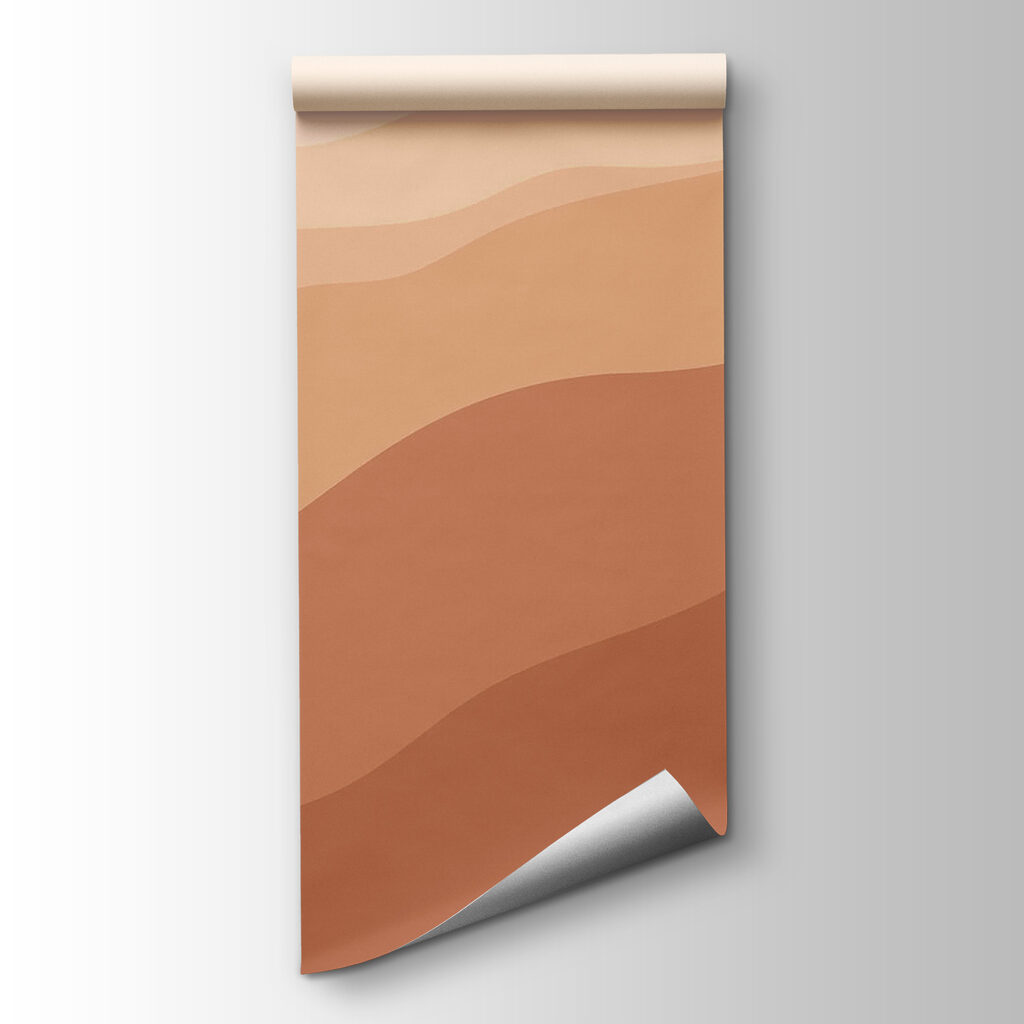 Brown and white sand hills