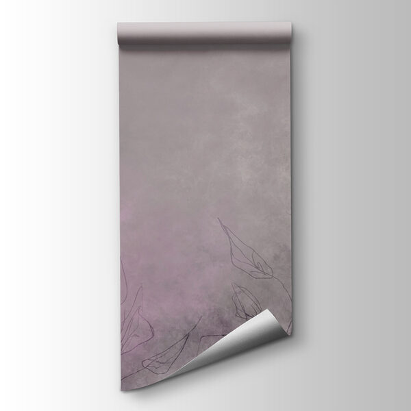 Drawing of flowers on a white surface