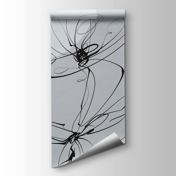 Drawing of flowers with circles and dots