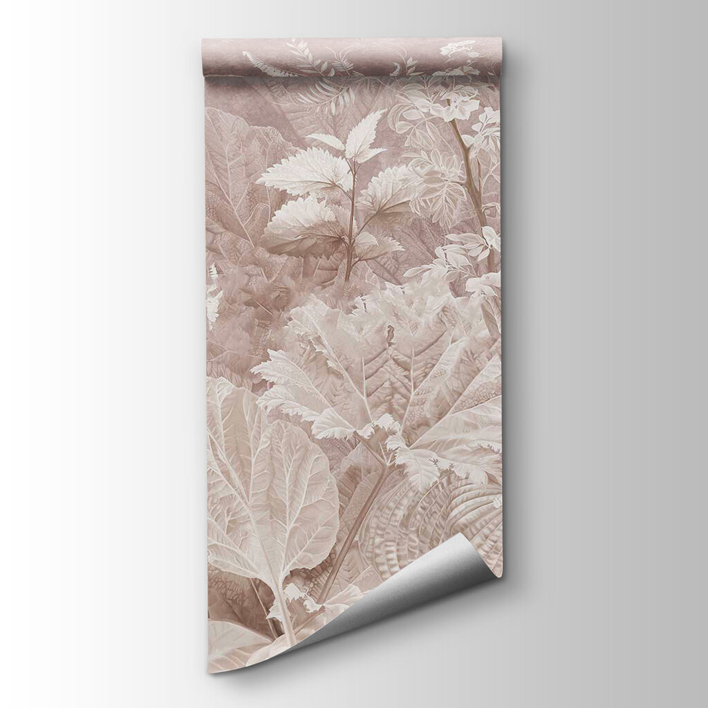 Delicate foliage in soft pastels