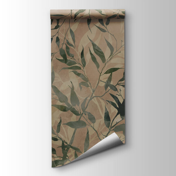 Natural foliage on textured background