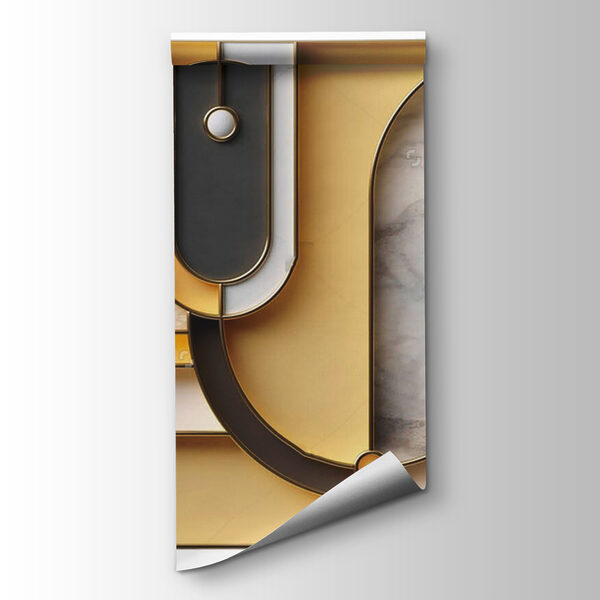 Art piece of art with different shapes and colors