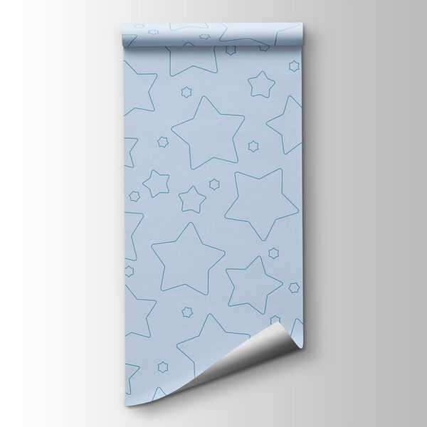 Blue background with stars