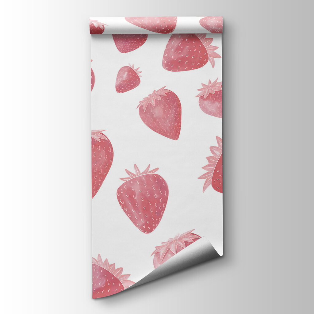 Pattern of strawberries