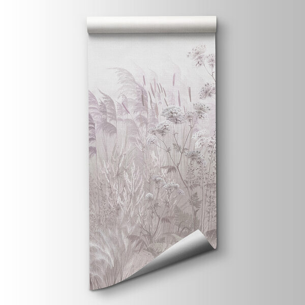 Field of flowers and plants