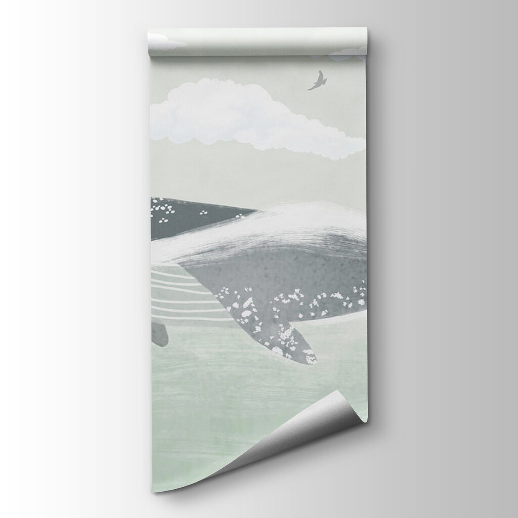 Whale swimming in the water