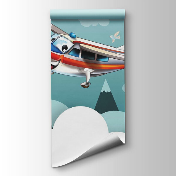 Cartoon planes flying in the sky