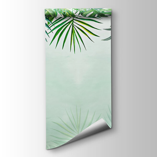 Group of leaves on a white background