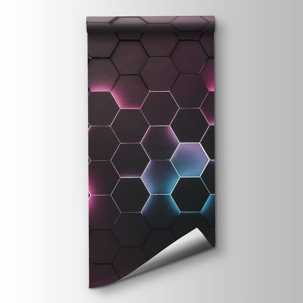 Group of hexagons with different colors