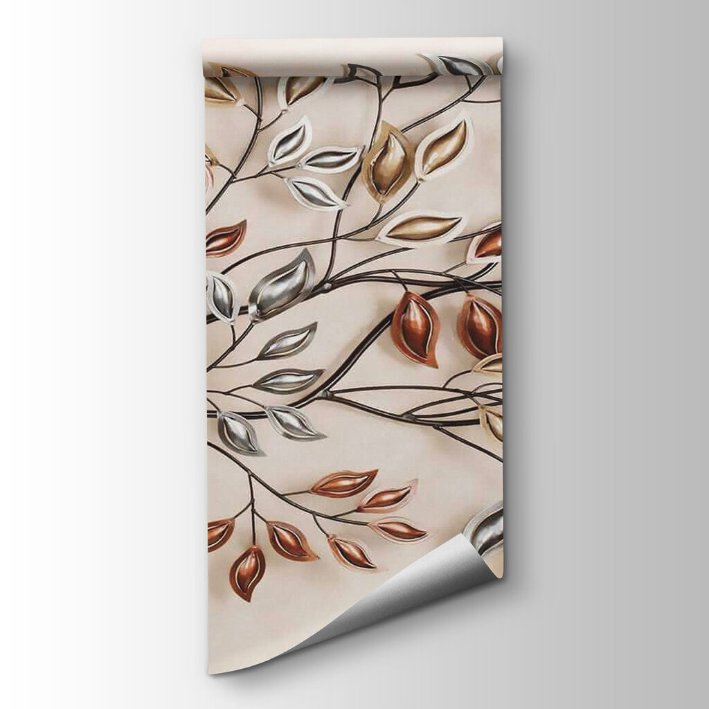 Metal tree with leaves