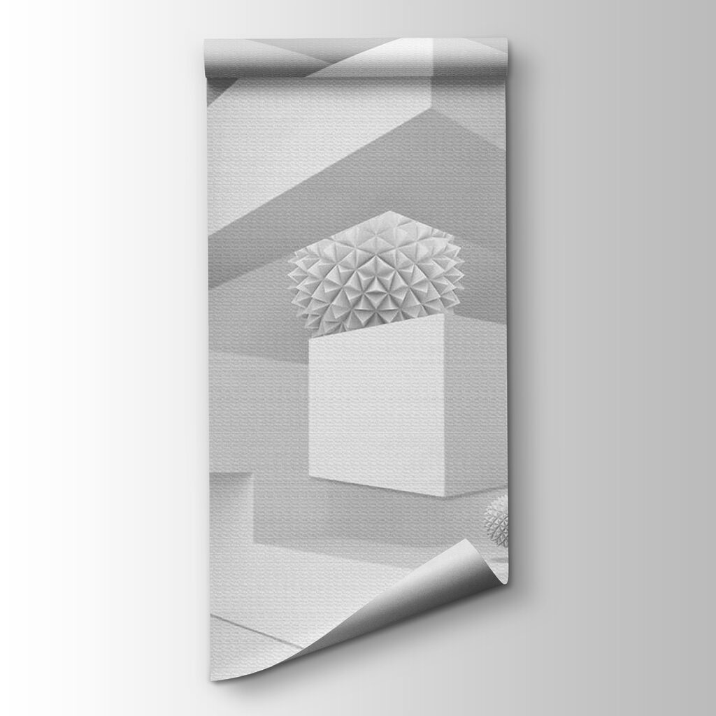 White room with white balls