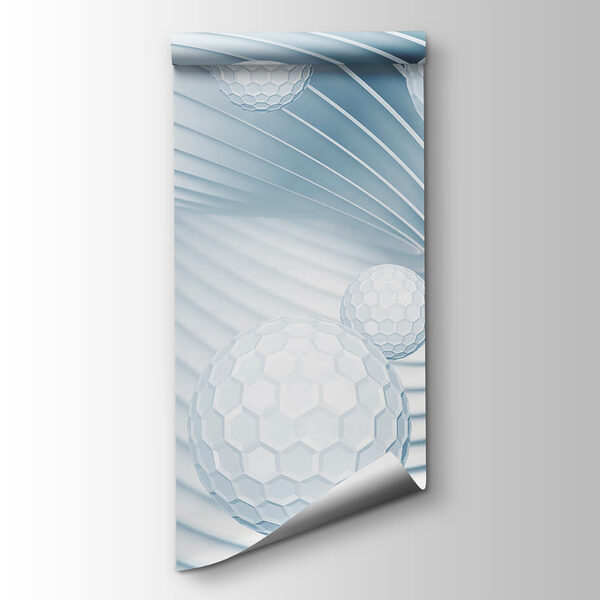 White balls in a spiral White balls in a spiral