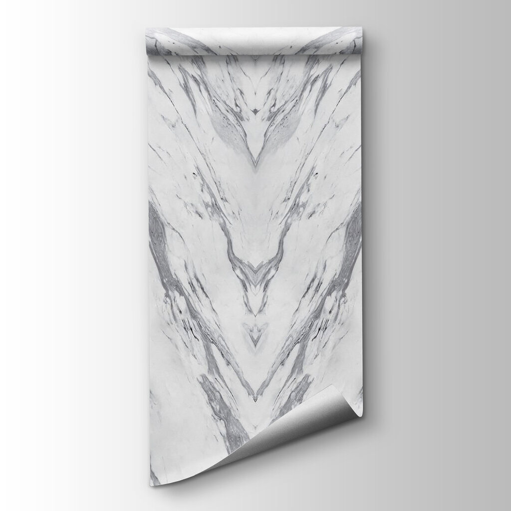 White marble surface with black lines