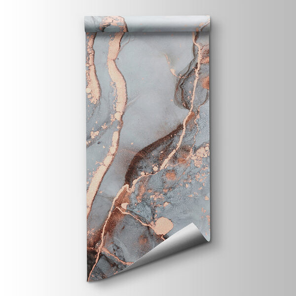 Ethereal Blue and Copper Swirls Ethereal Blue and Copper Swirls