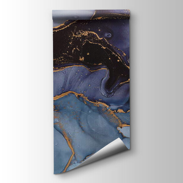 Elegant Sapphire and Metallic Streams Elegant Sapphire and Metallic Streams