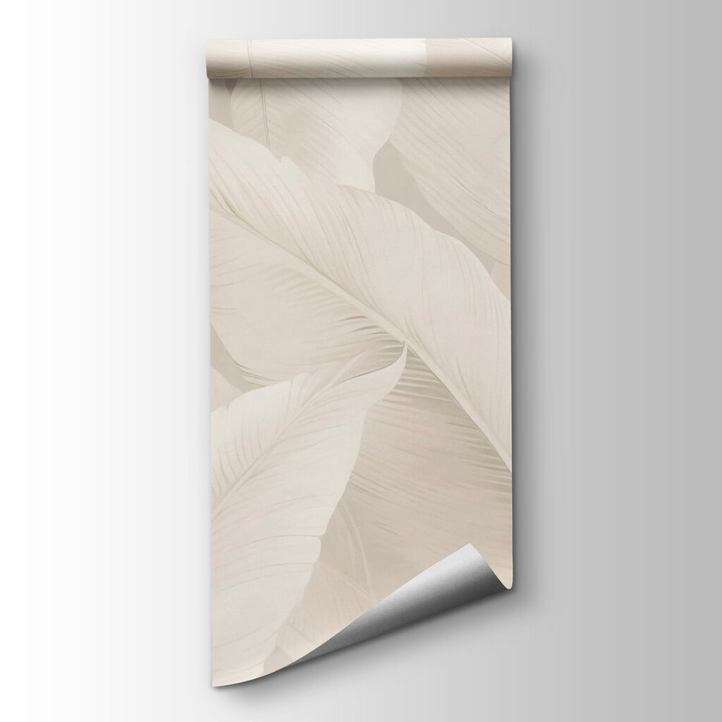 Soft leaves on a subtle backdrop