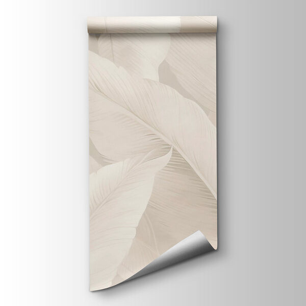 Soft leaves on a subtle backdrop